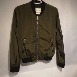 Bluenotes Ladies Army Green Bomber Jacket